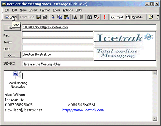 email screengrab
